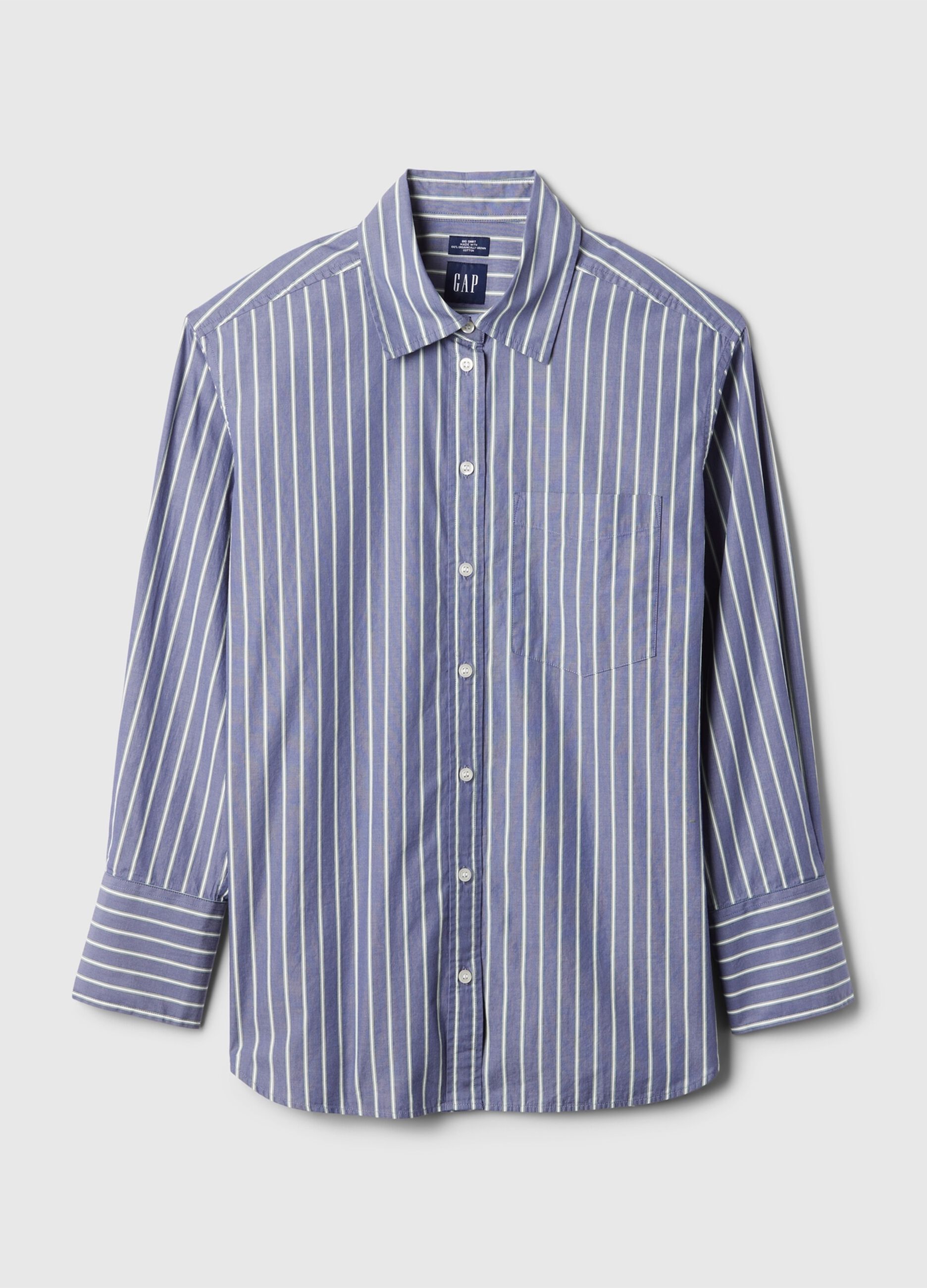Oversized striped shirt