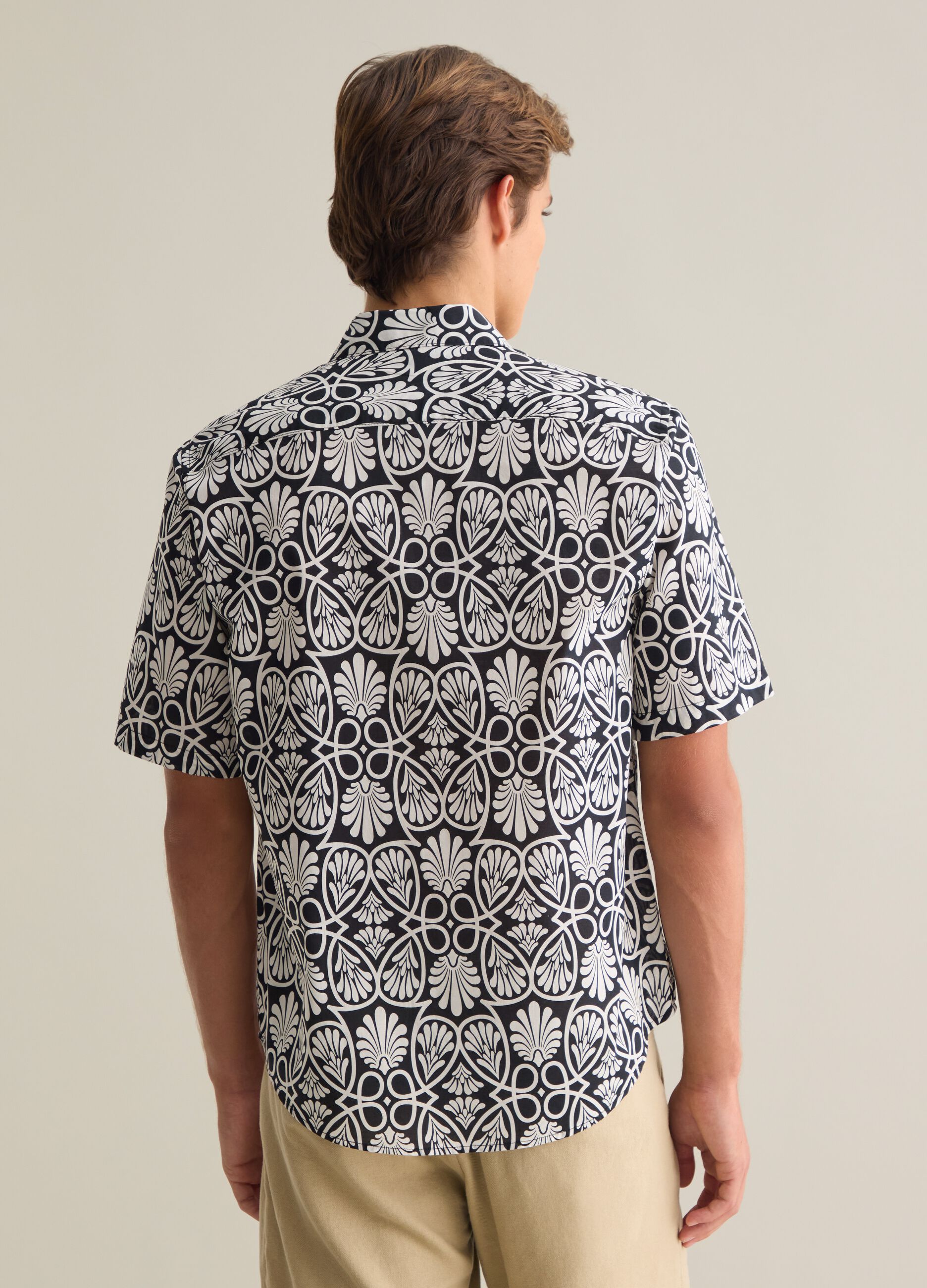 Men's pure cotton multicolor regular fit shirt