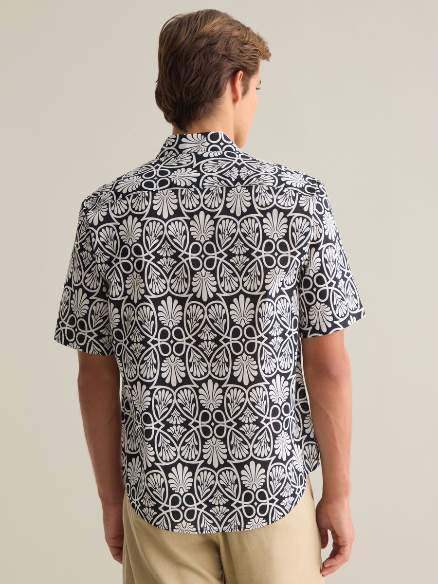 Men's pure cotton multicolor regular fit shirt_3