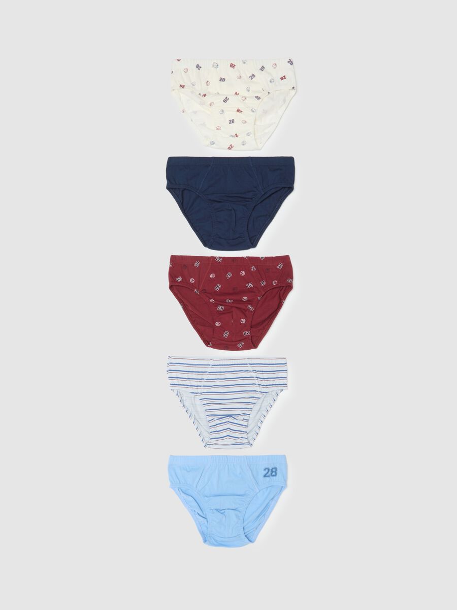 Multipack of Boys' Grey Cotton Briefs - Regular Fit_0