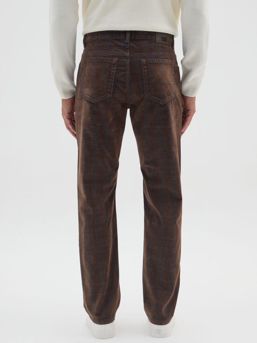 Brown pure cotton jeans with regular fit_2