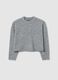 Grey crew neck jumper with lurex_3