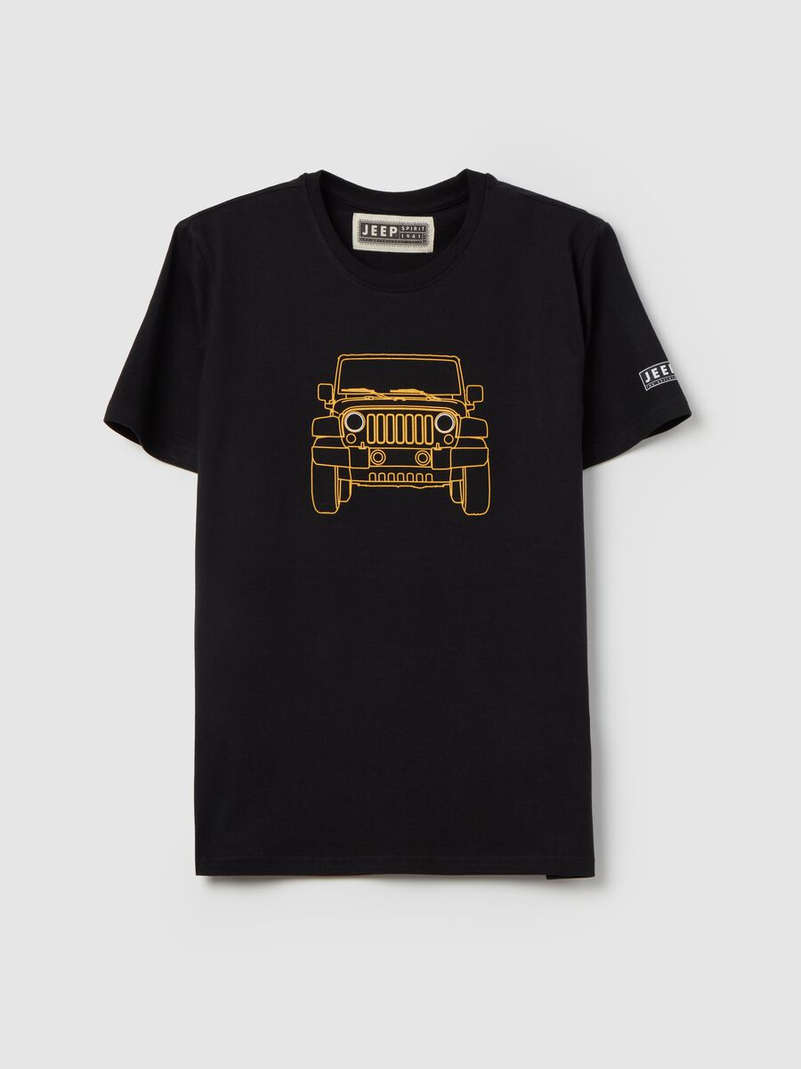 Cotton T-shirt with Jeep print_4