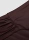 Brown stretch swim briefs with side ruching_1