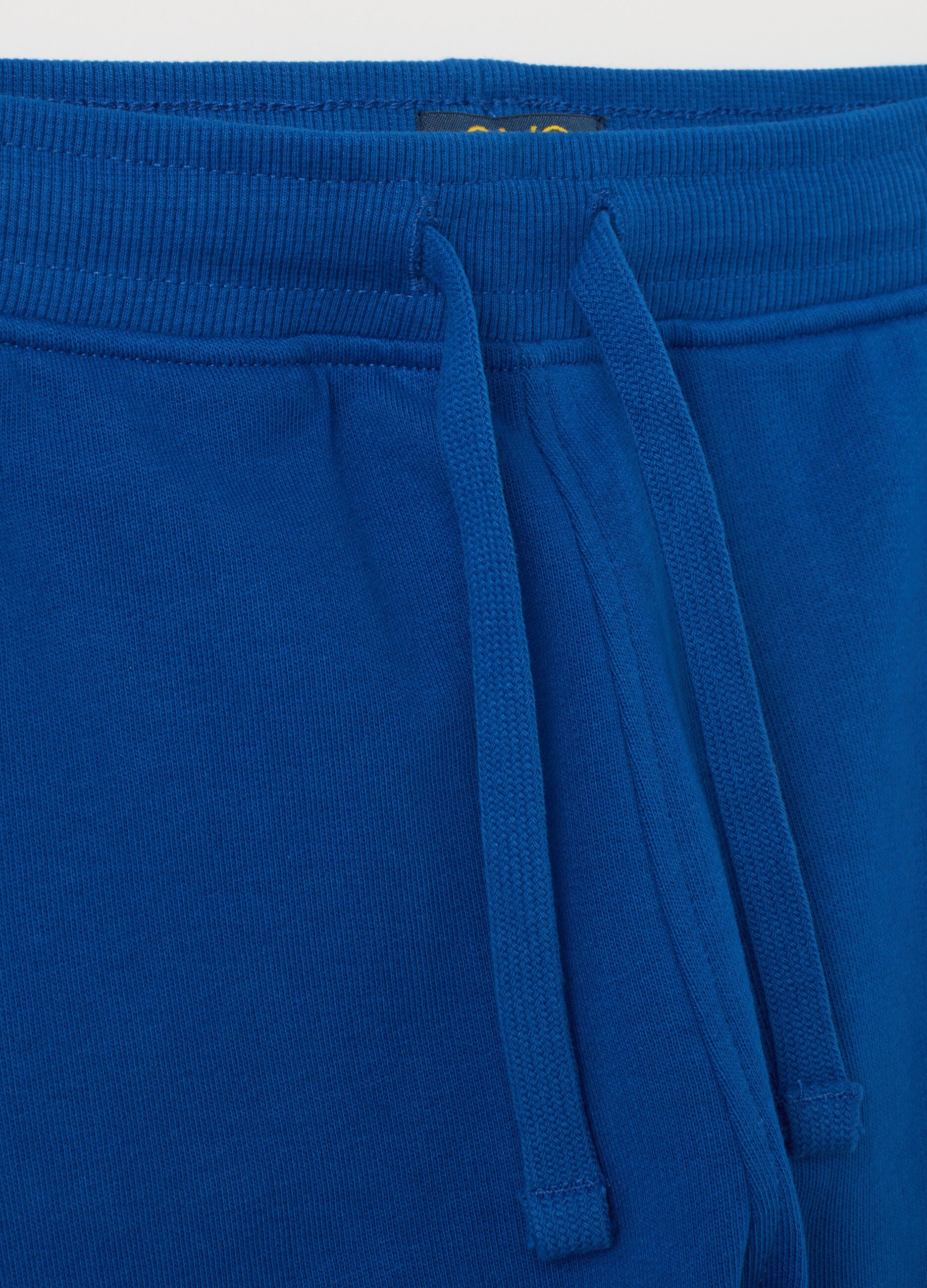 Children's blue jogger trousers in pure cotton regular fit