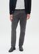 Grey Slim Fit Stretch Cotton Trousers_1