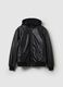 Shiny bomber jacket with hood_3