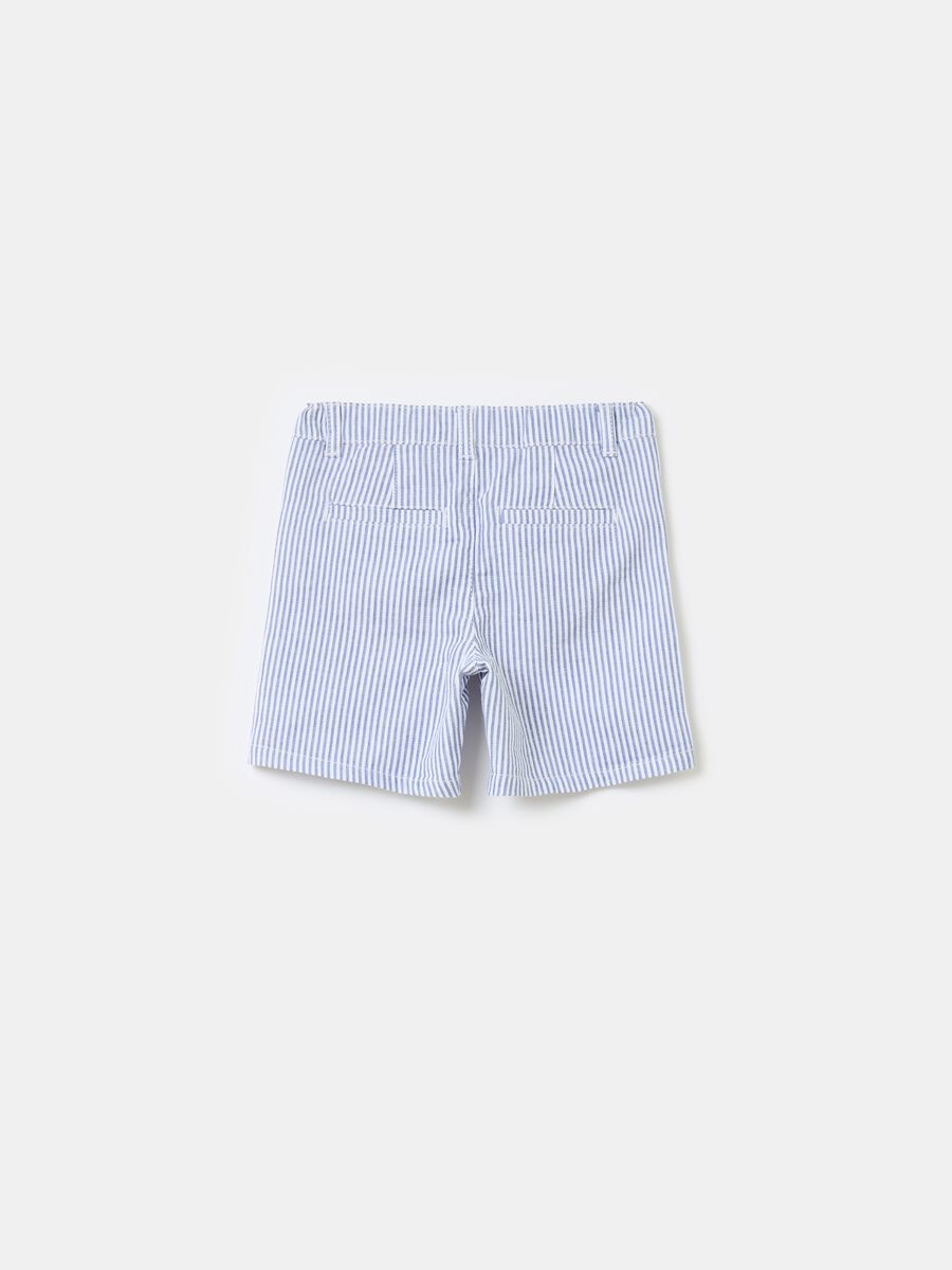 Striped Bermuda shorts in cotton_1