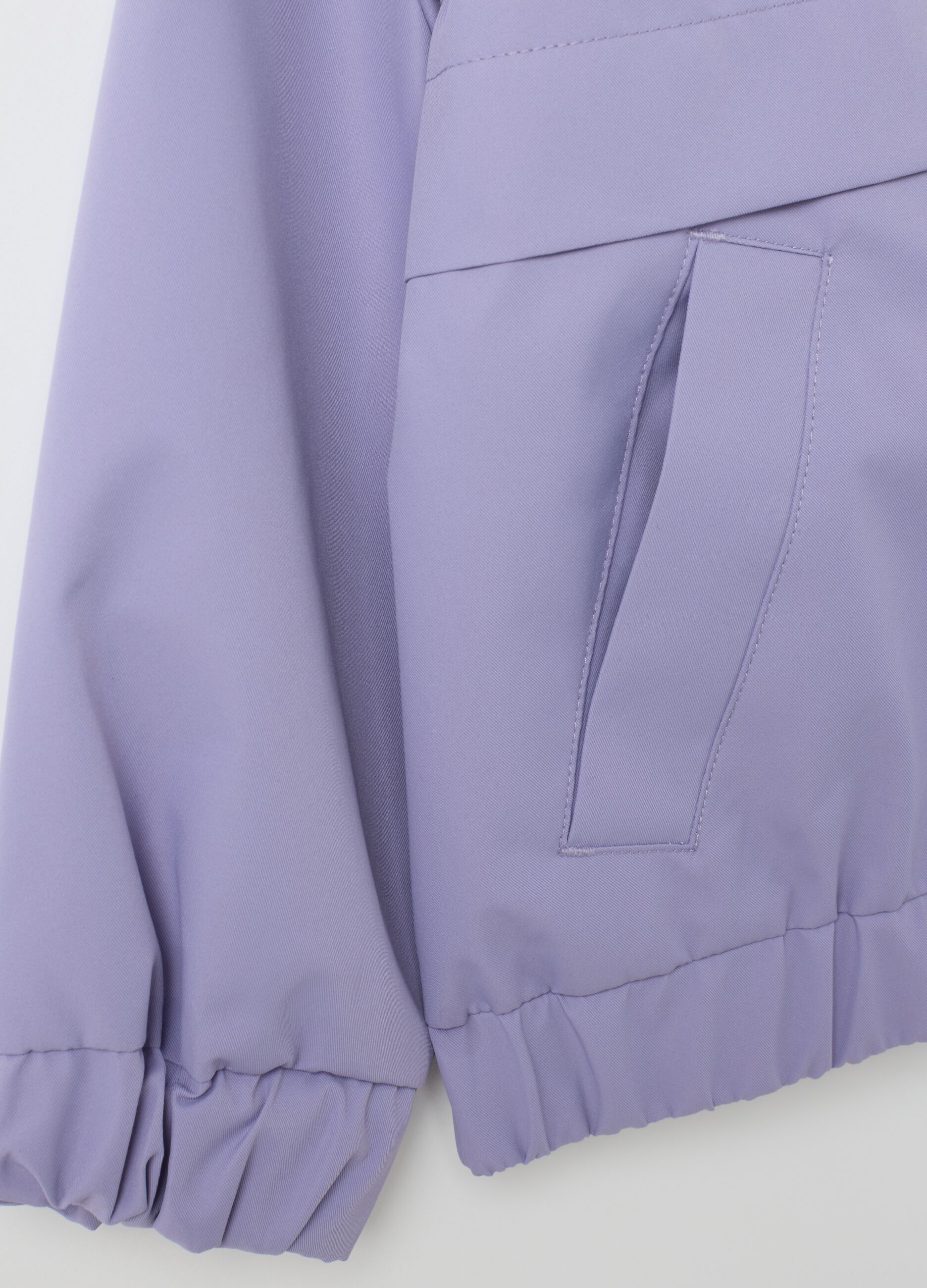 Girls' Purple Jacket with Hood