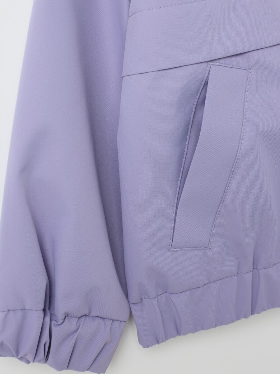 Girls' Purple Jacket with Hood_3