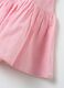 Girls&rsquo; pink regular fit dress in 100% cotton with flounce_3