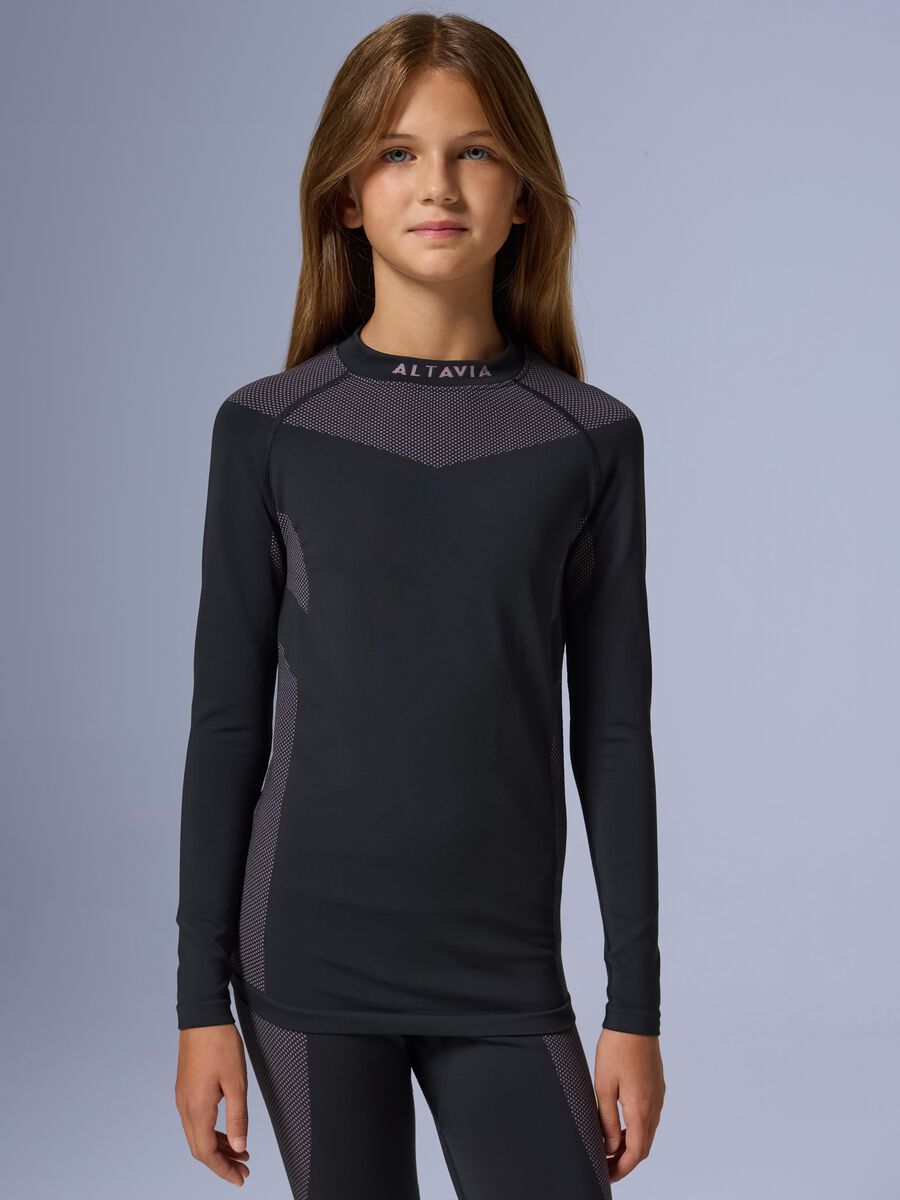 ALTAVIA WITH DEBORAH COMPAGNONI seamless long sleeve thermal t-shirt_0