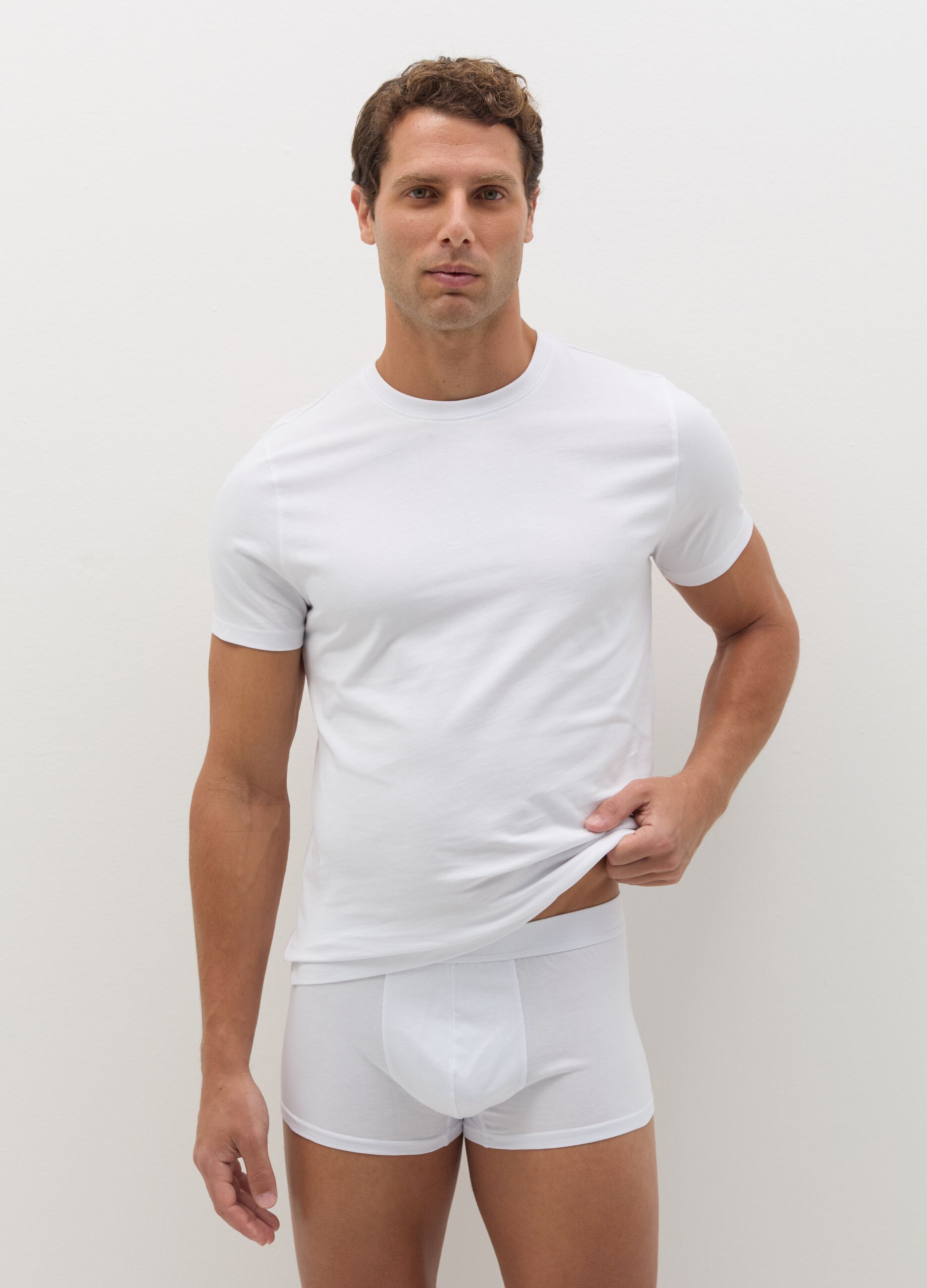 Three-pack organic cotton boxer shorts