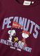 Purple pure cotton Peanuts print pyjama top_5