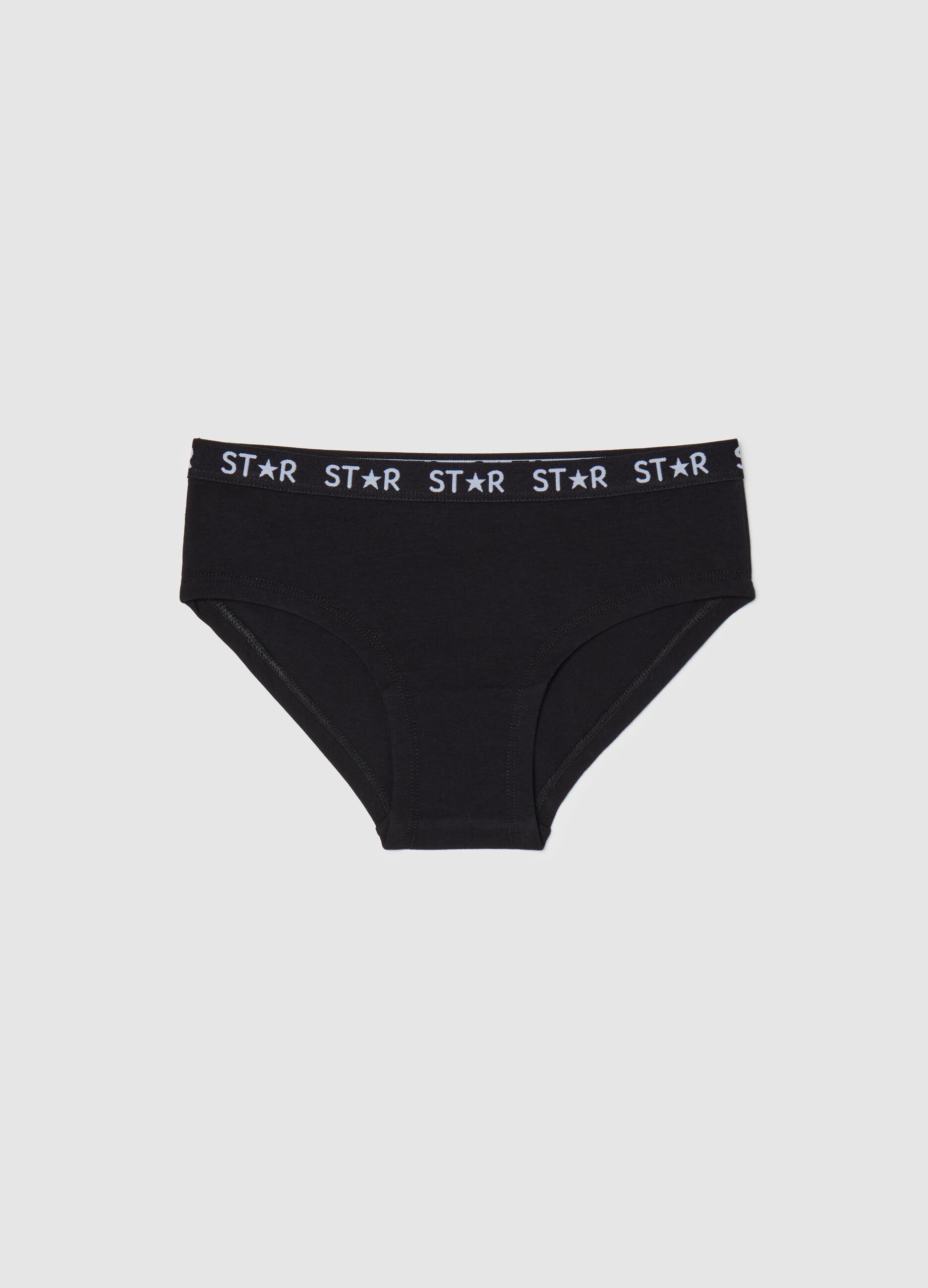 Stretch cotton knicker shorts
