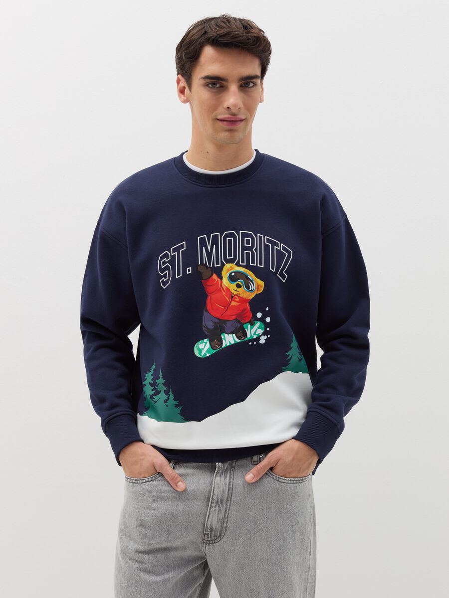 Sweatshirt with "St.Moritz" print_0