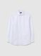 Men's white pure cotton easy iron shirt_4