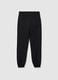 Boy's black pure cotton jogger trousers in regular fit_1