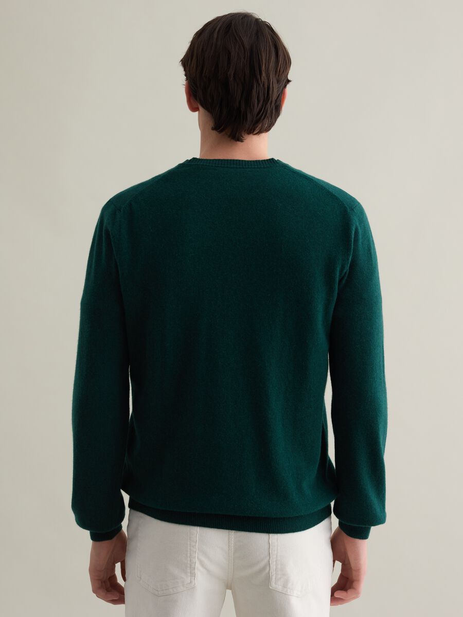 Pullover with V neck in lambswool_3