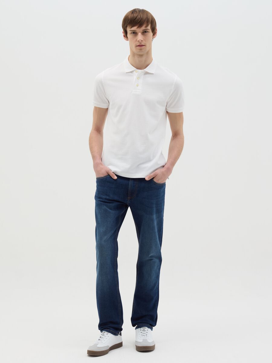 Polo shirt in organic cotton piquet_1