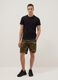 Black short-sleeve T-shirt in pure cotton_1