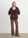 Brown flare-fit leggings in stretch viscose jersey_0