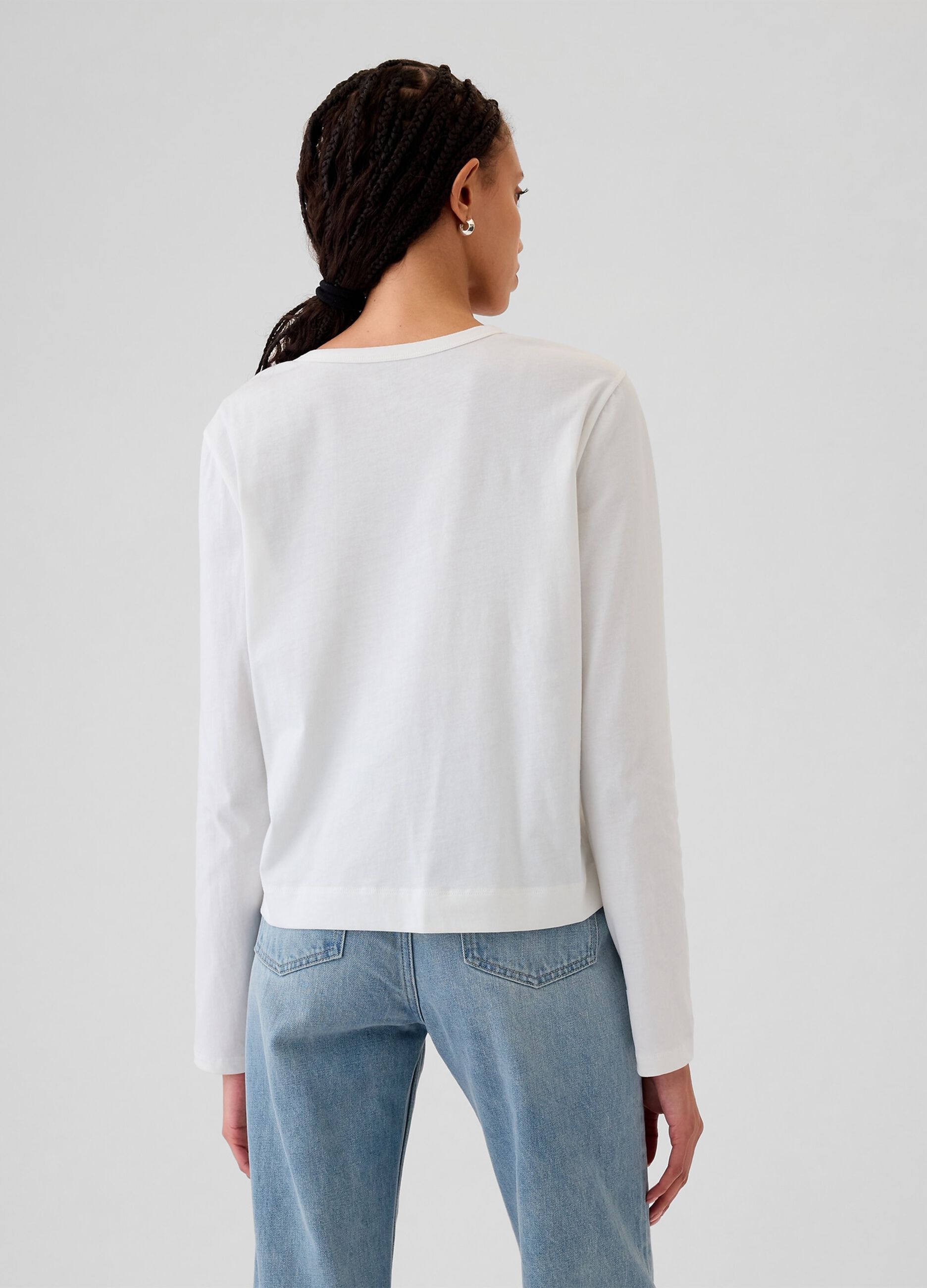 Long-sleeved T-shirt in cotton