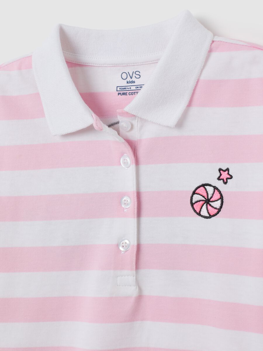Girls' cropped pure cotton multicolour t-shirt_2