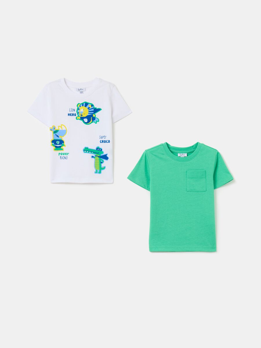 Two-pack T-shirts in cotton with print_0