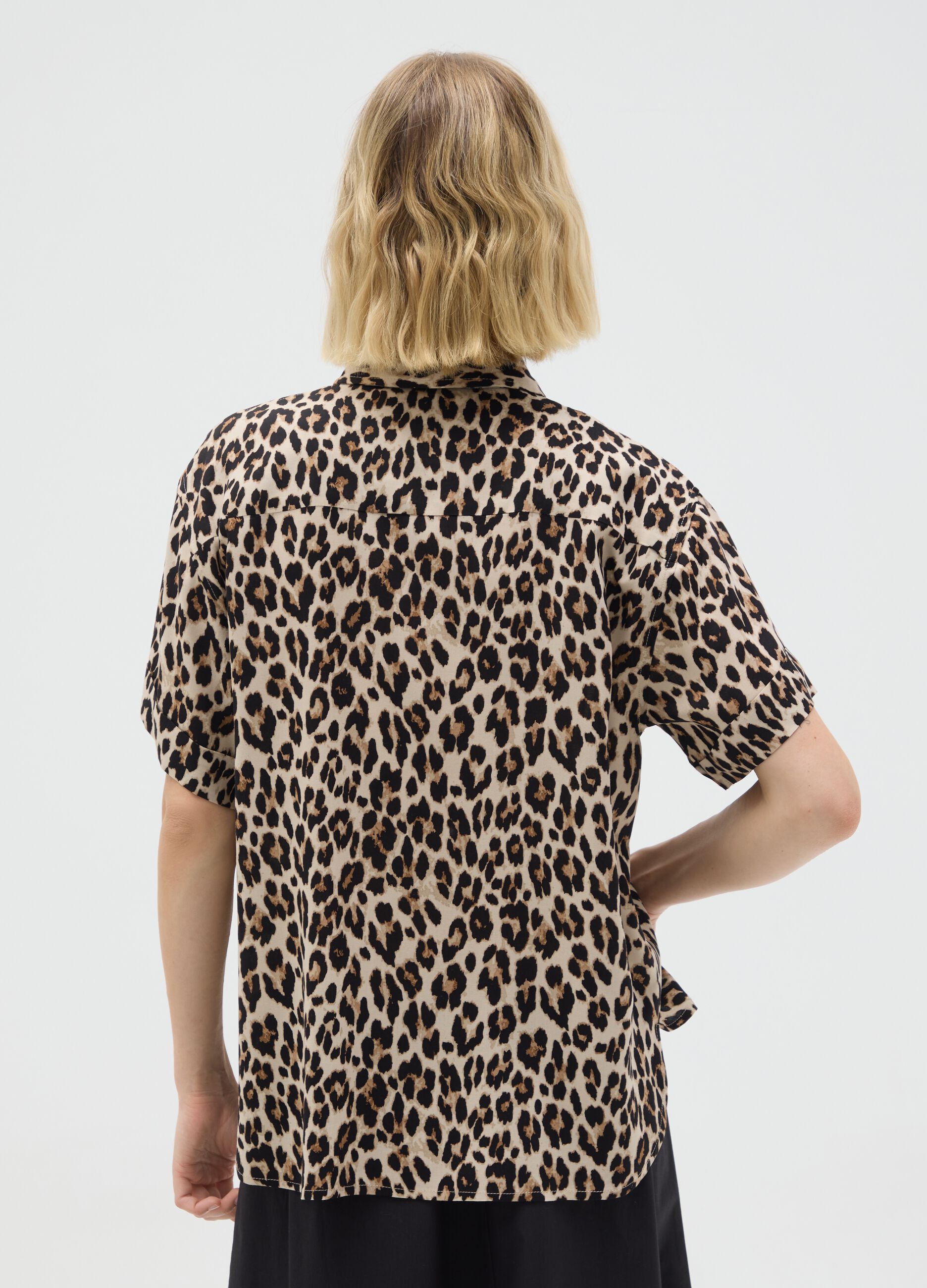Women's multicolour viscose shirt