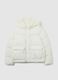 White Iconic Puffer Girls' Jacket with Hood_4