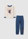 Children's pyjamas in pure blue cotton_0