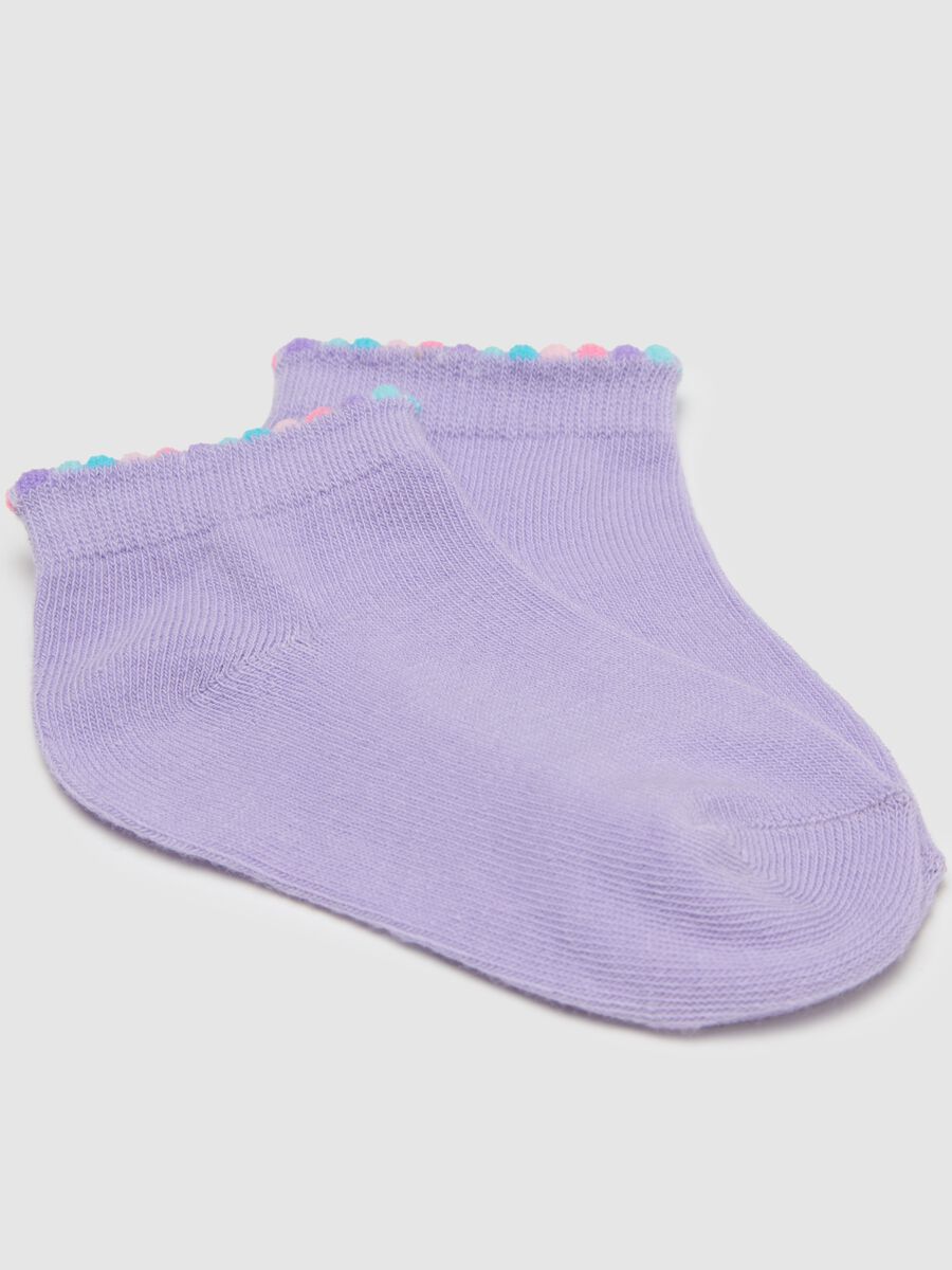 Elasticated multicolour cotton socks for girls_2
