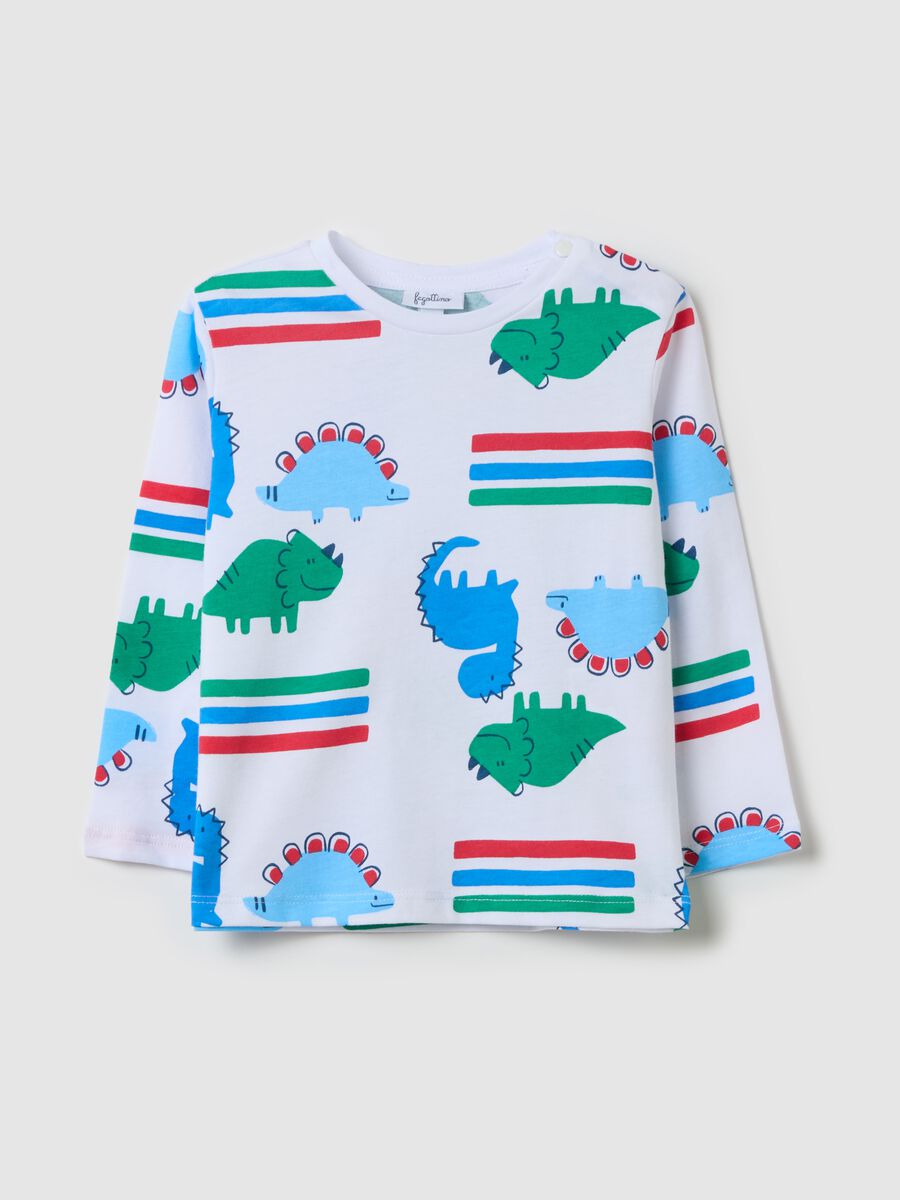 T-shirt with long sleeves and all-over print_0