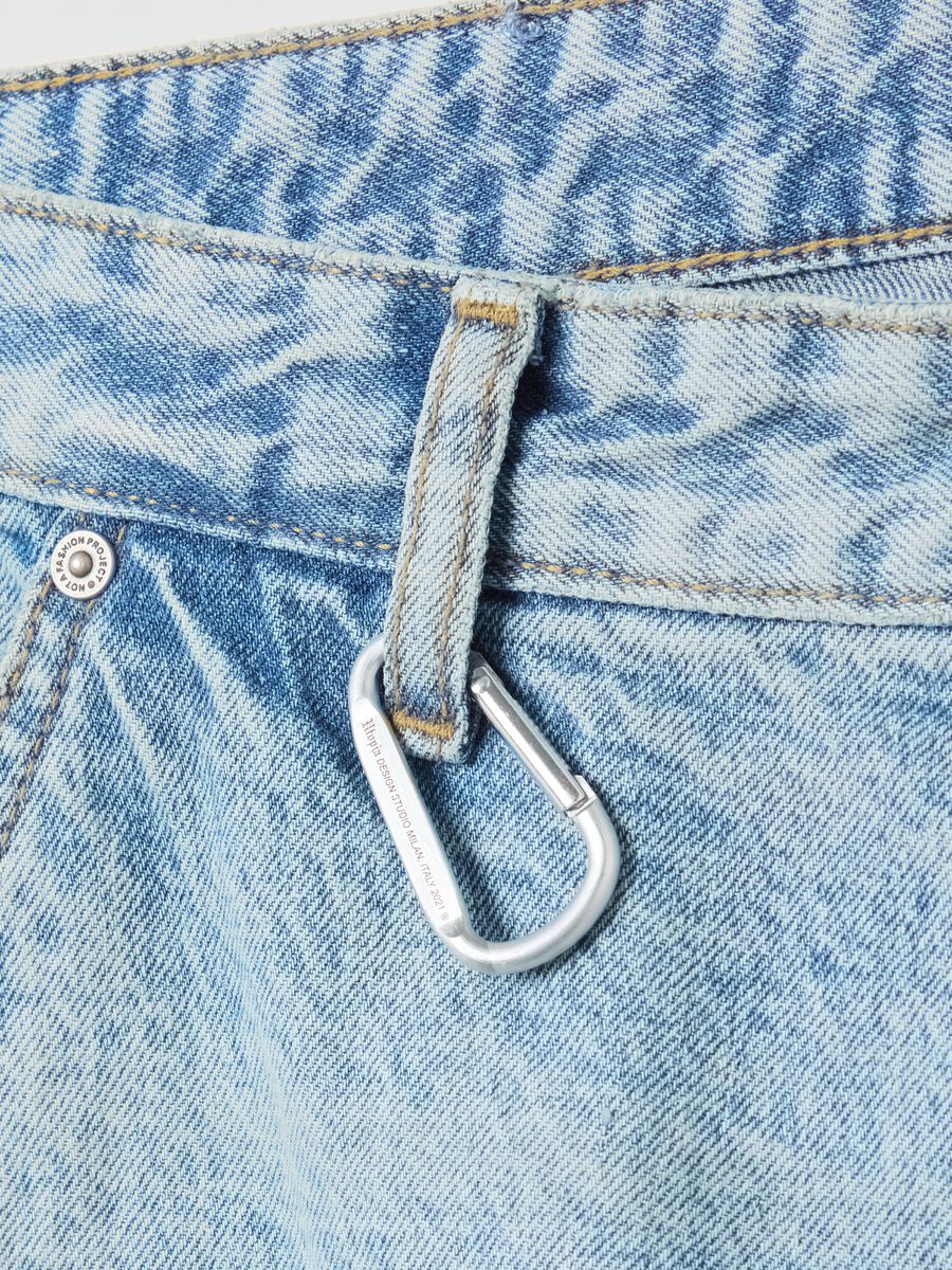 Denim Cargo Shorts Light Blue_8