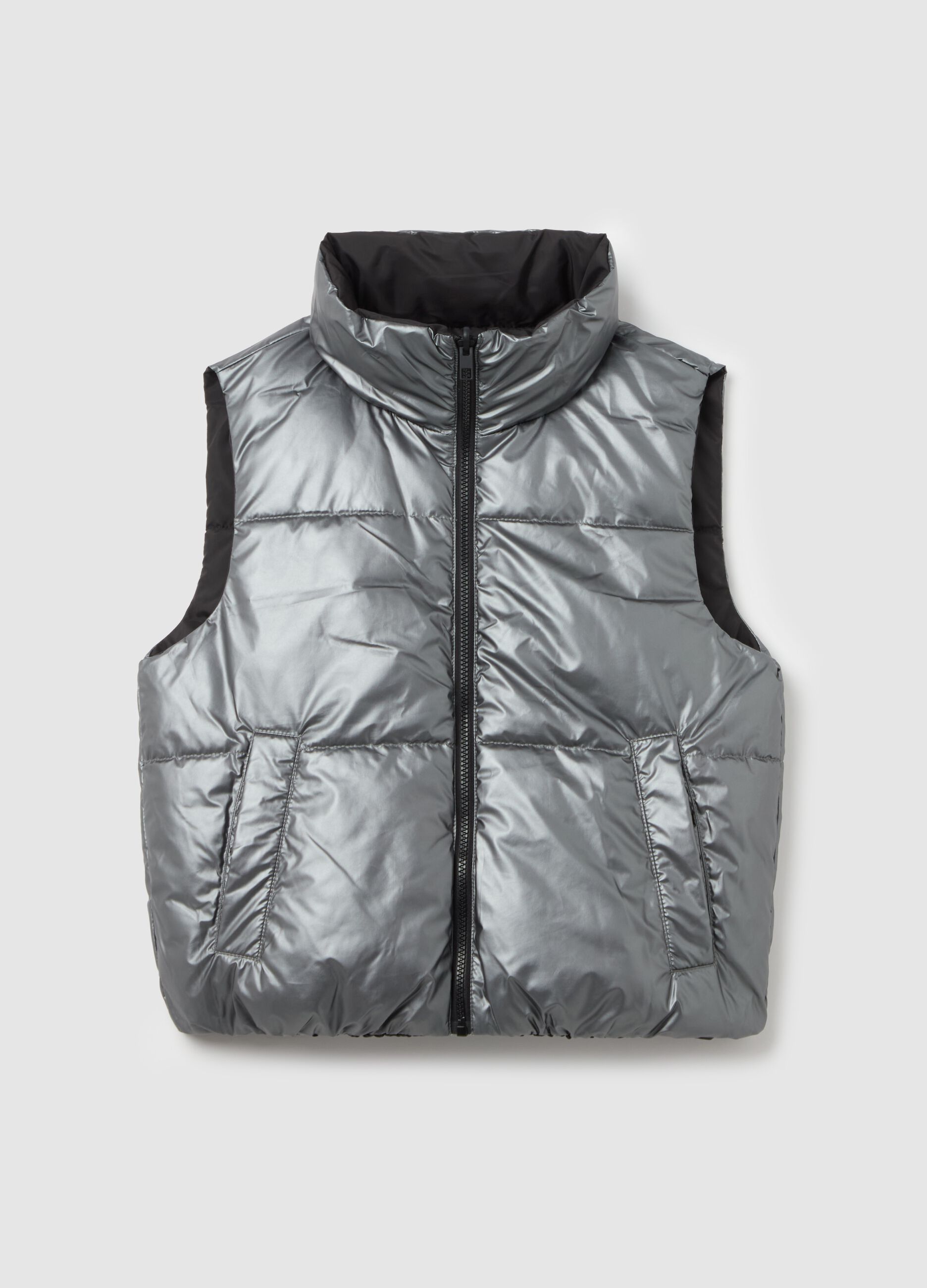 Quilted reversible gilet