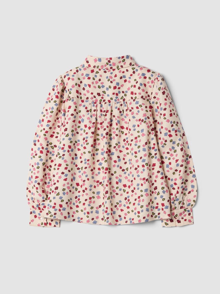 Multicolour pure viscose floral print shirt, regular fit_1