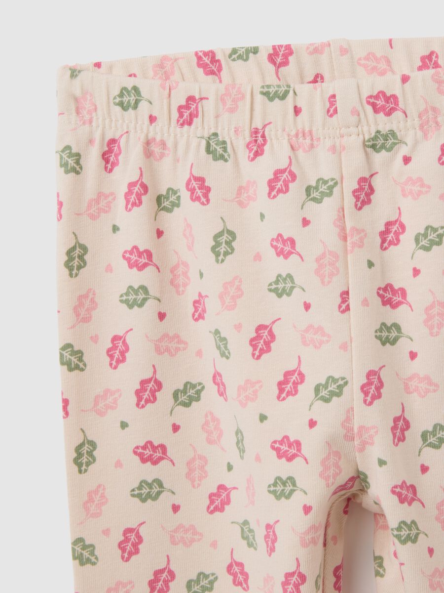 Leggings da neonata in cotone elasticizzato multicolor skinny_2