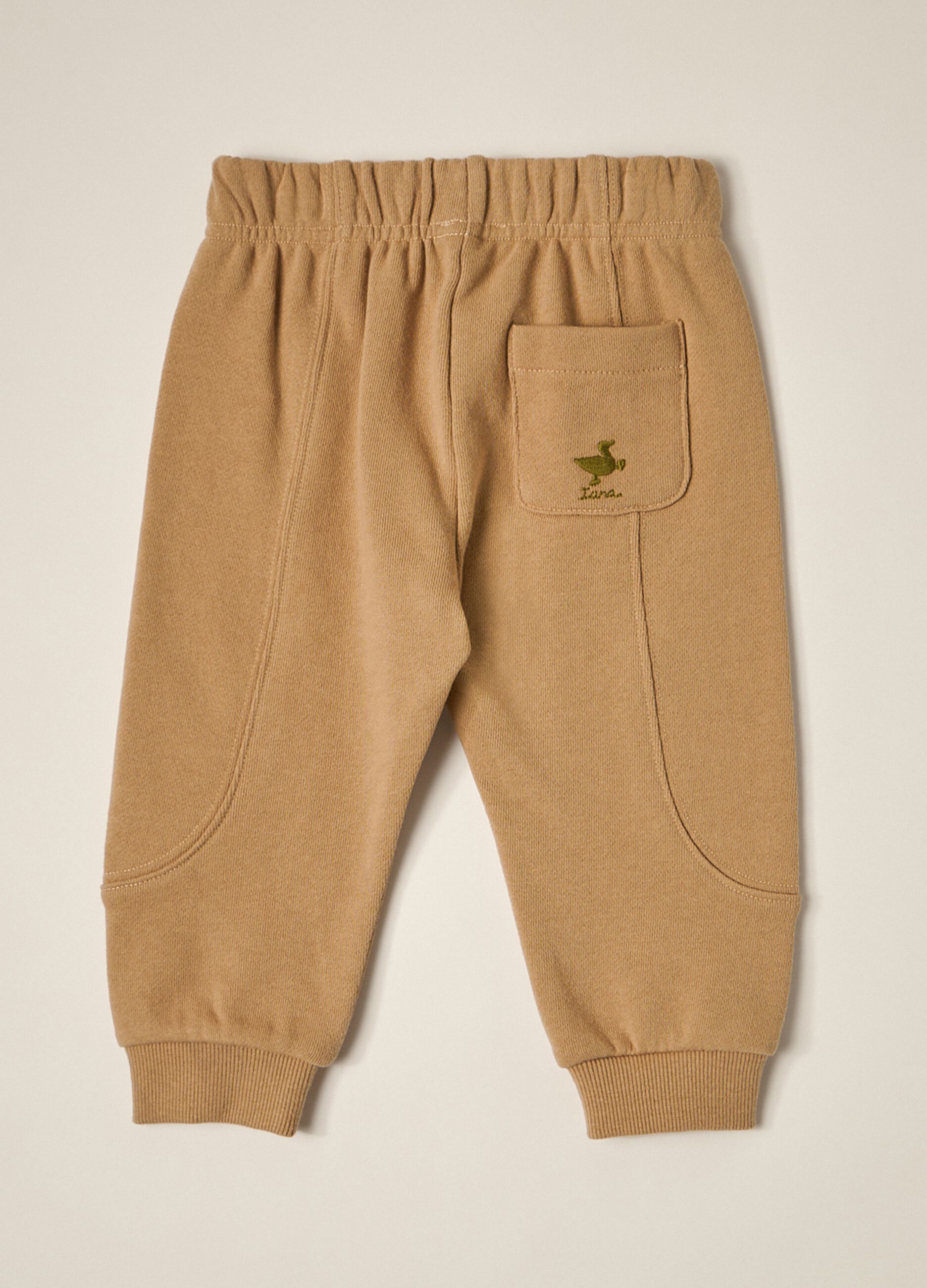 IANA newborn boy jogger in 100% cotton French terry