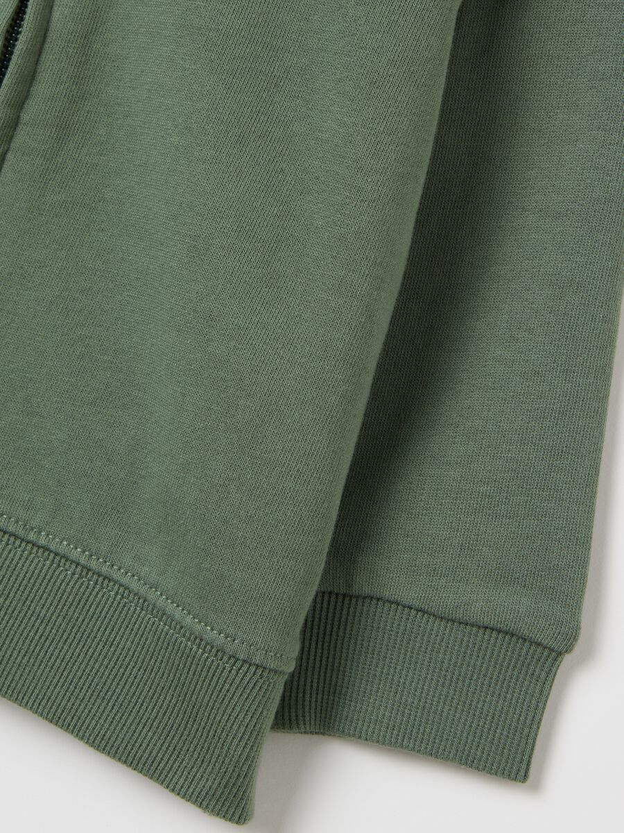 Full-zip sweatshirt in French terry with hood_3