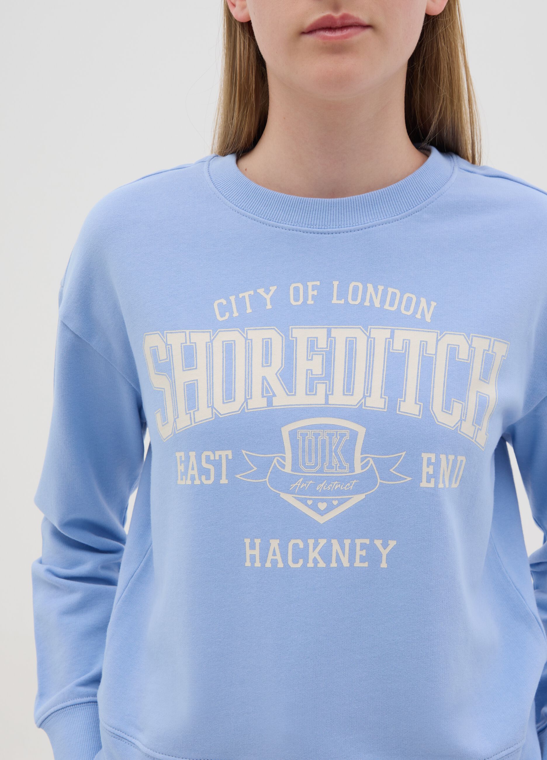French terry sweatshirt with print