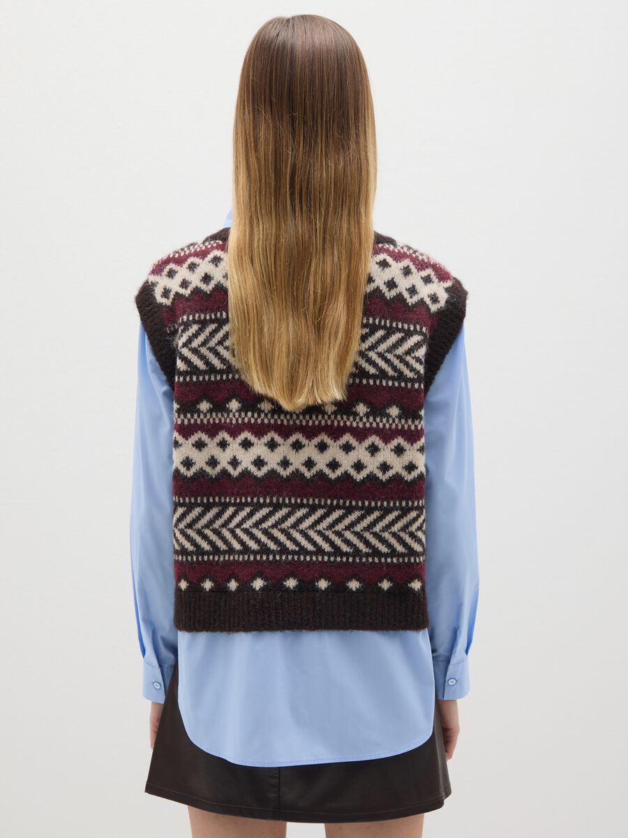 Multicolour jacquard sweater regular fit_3