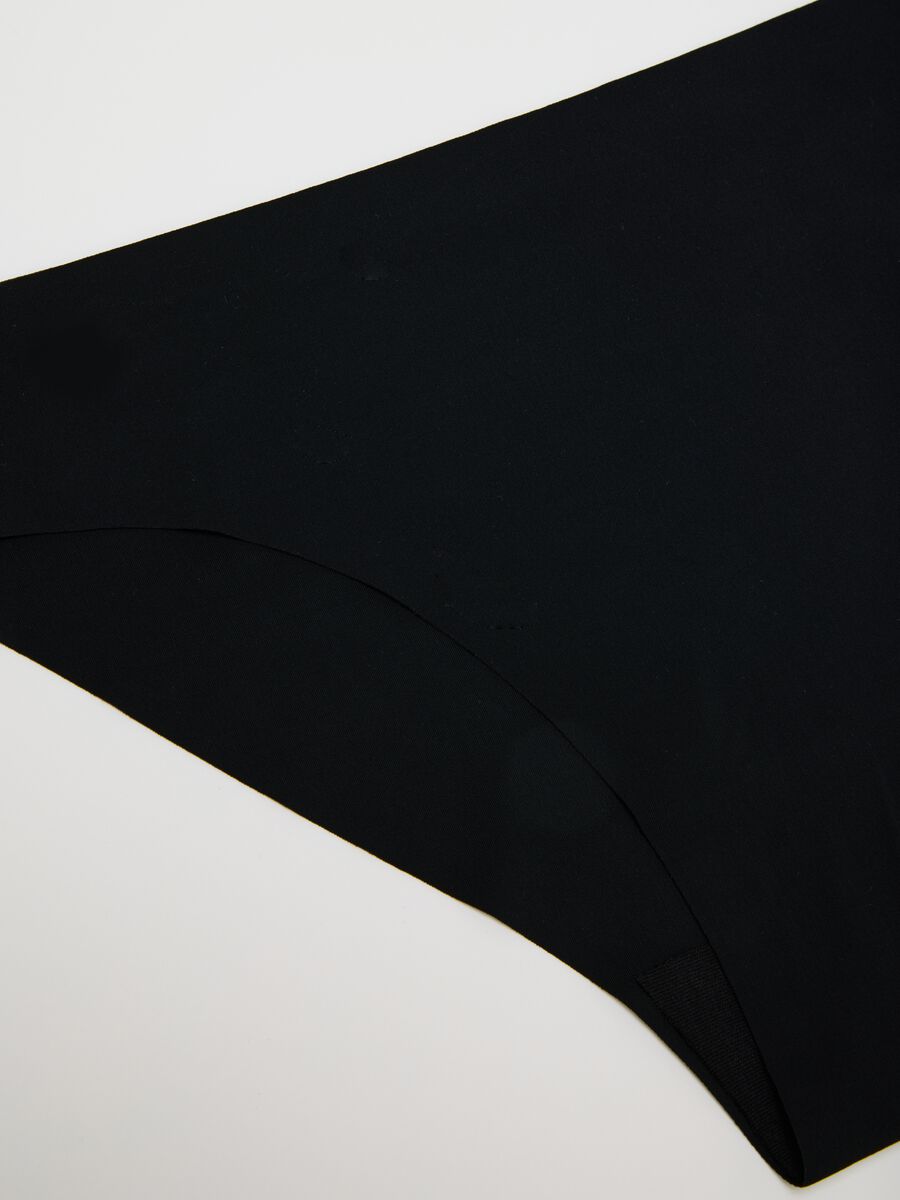 Women's black stretch-mix briefs, regular fit_1