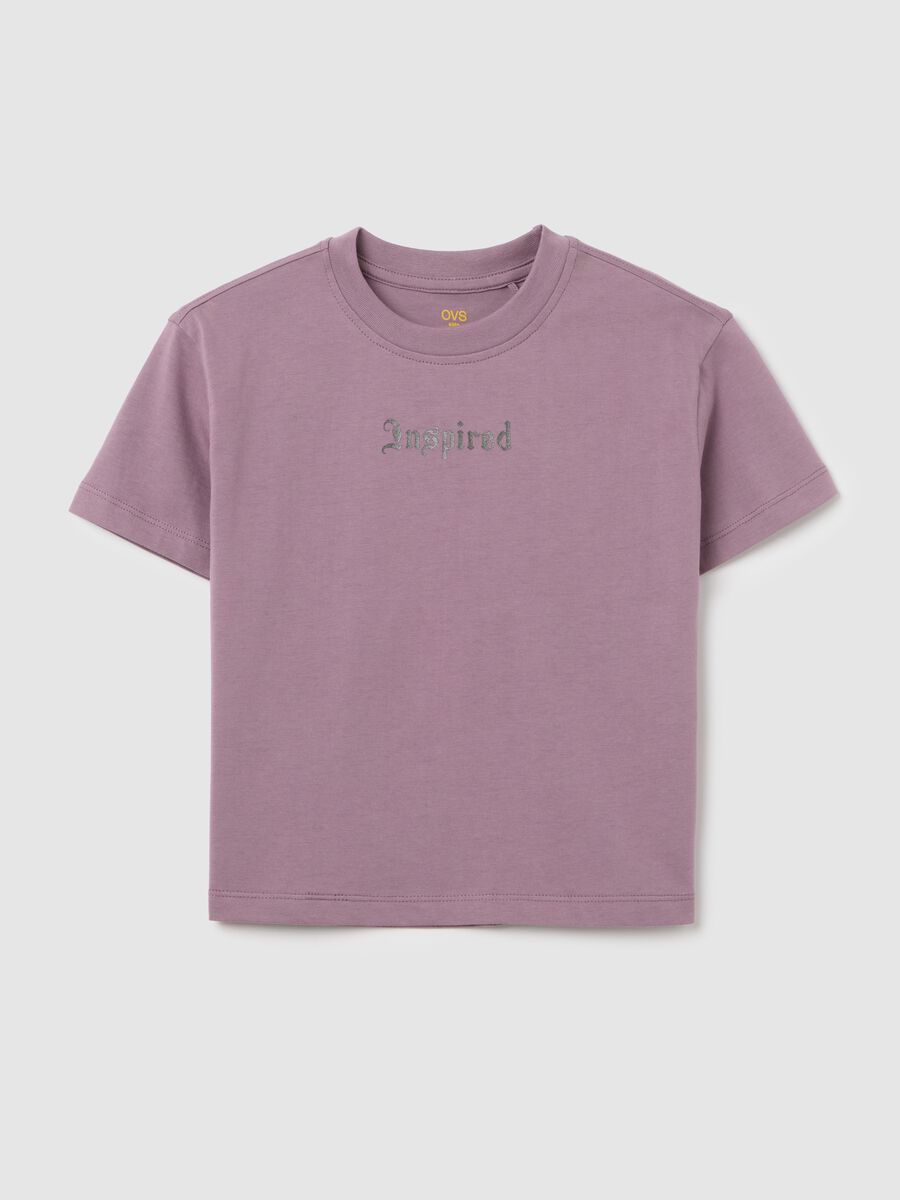 Purple T-shirt with butterfly prints OVS Kids_0