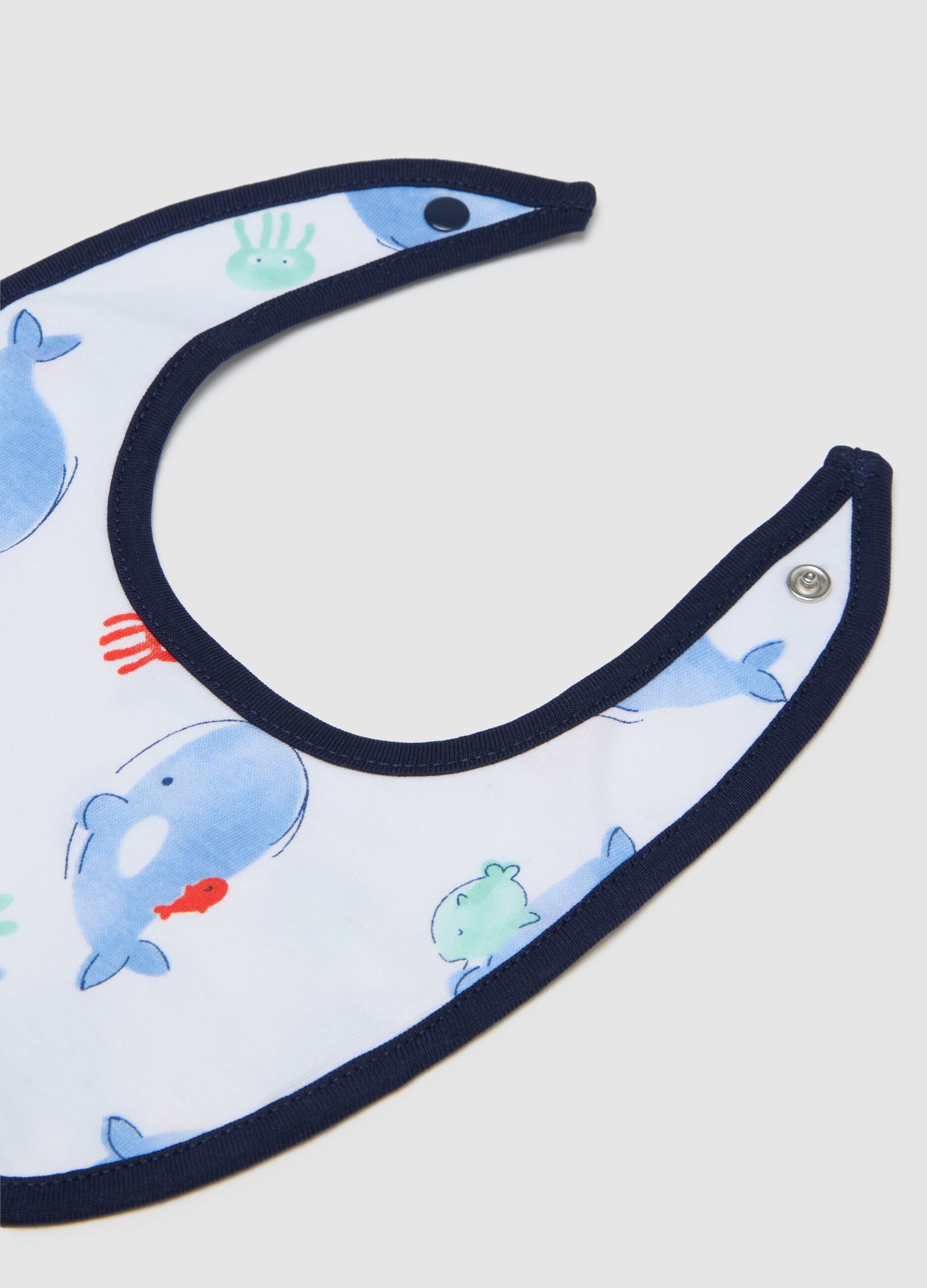 Multicolour pure cotton baby bib