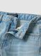 Light blue pure cotton denim shorts_1