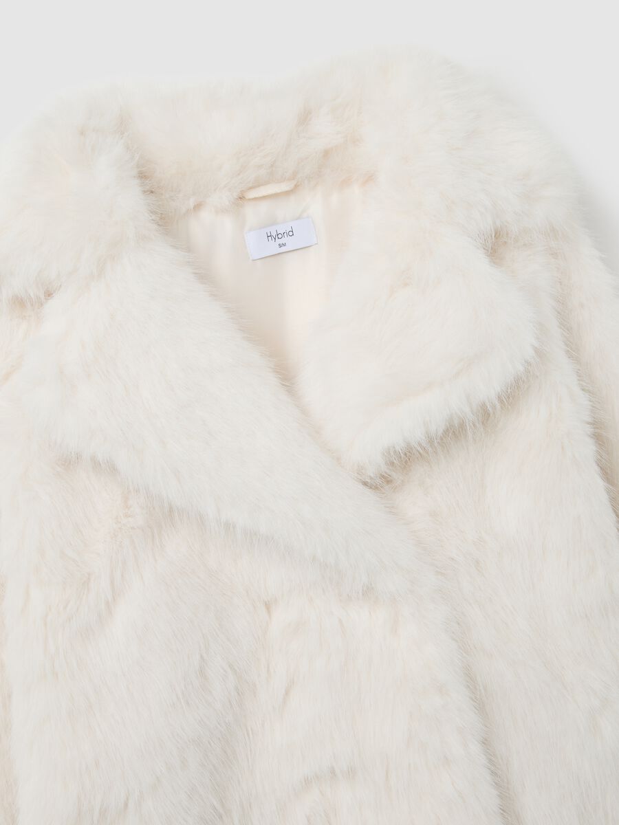 White regular fit jacket with buttons_5