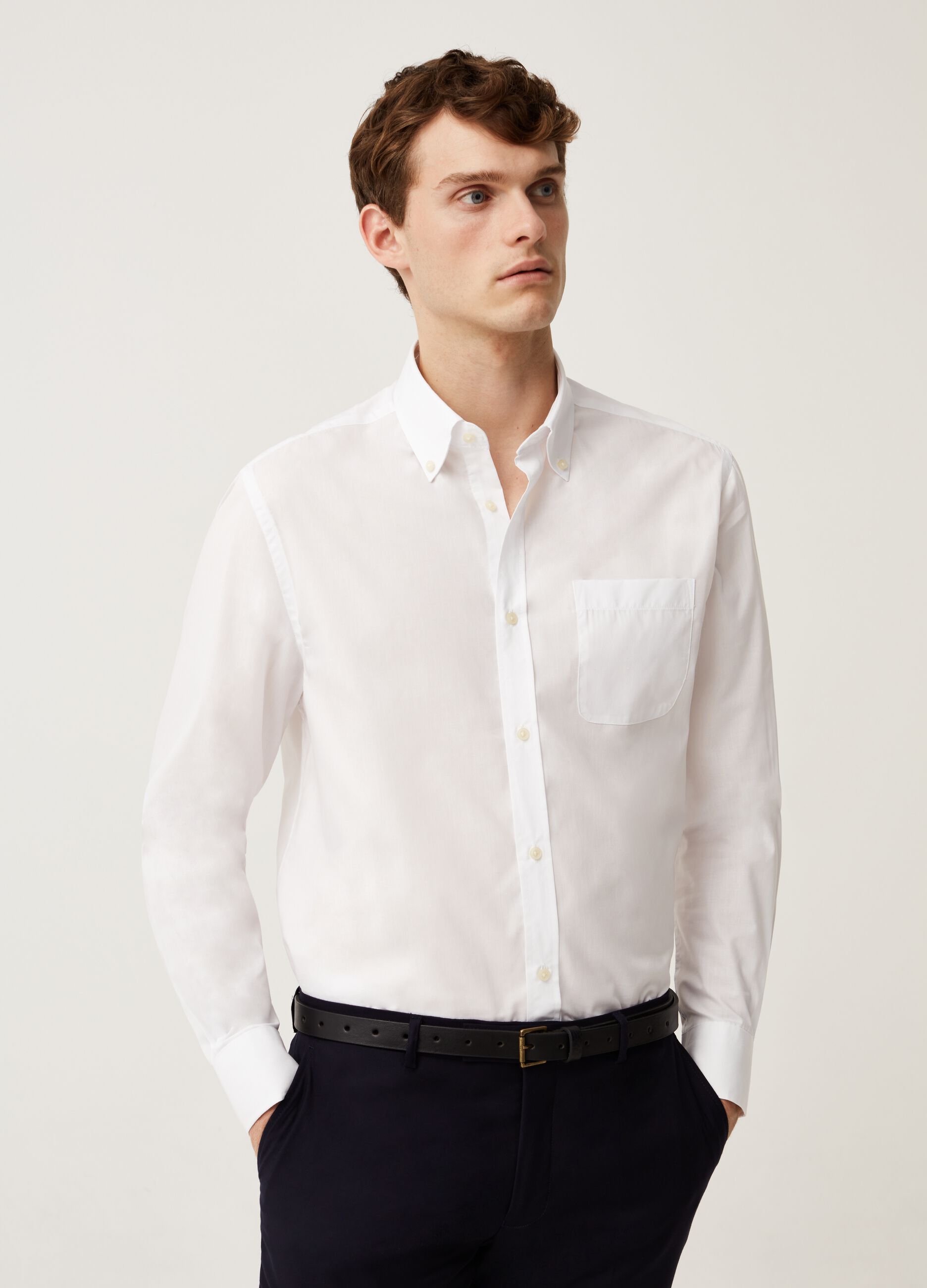 Camicia regular fit con taschino