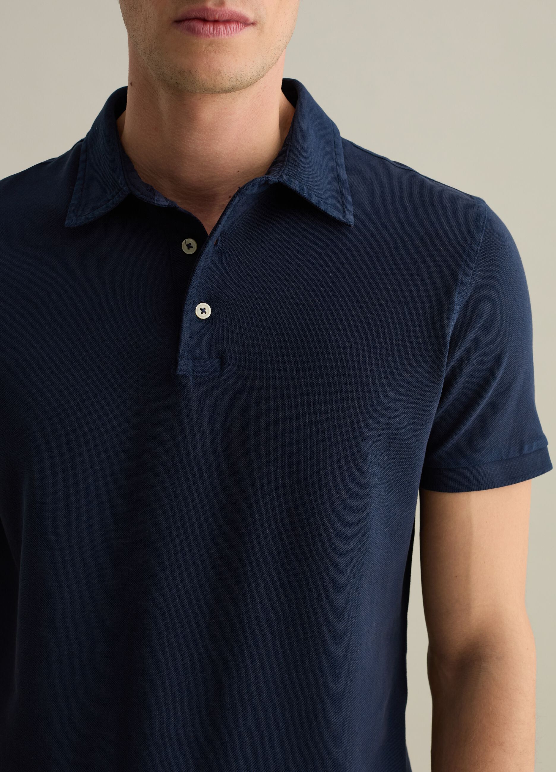 Cotton pique polo shirt
