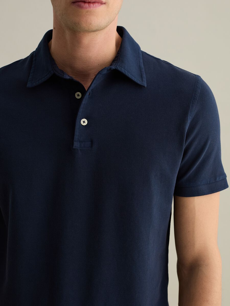Cotton pique polo shirt_3